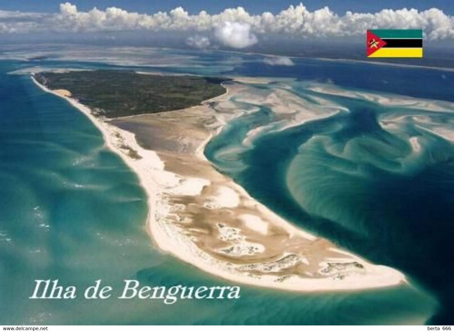 Mozambique Benguerra Island Aerial View New Postcard Mosambik AK - Mozambique