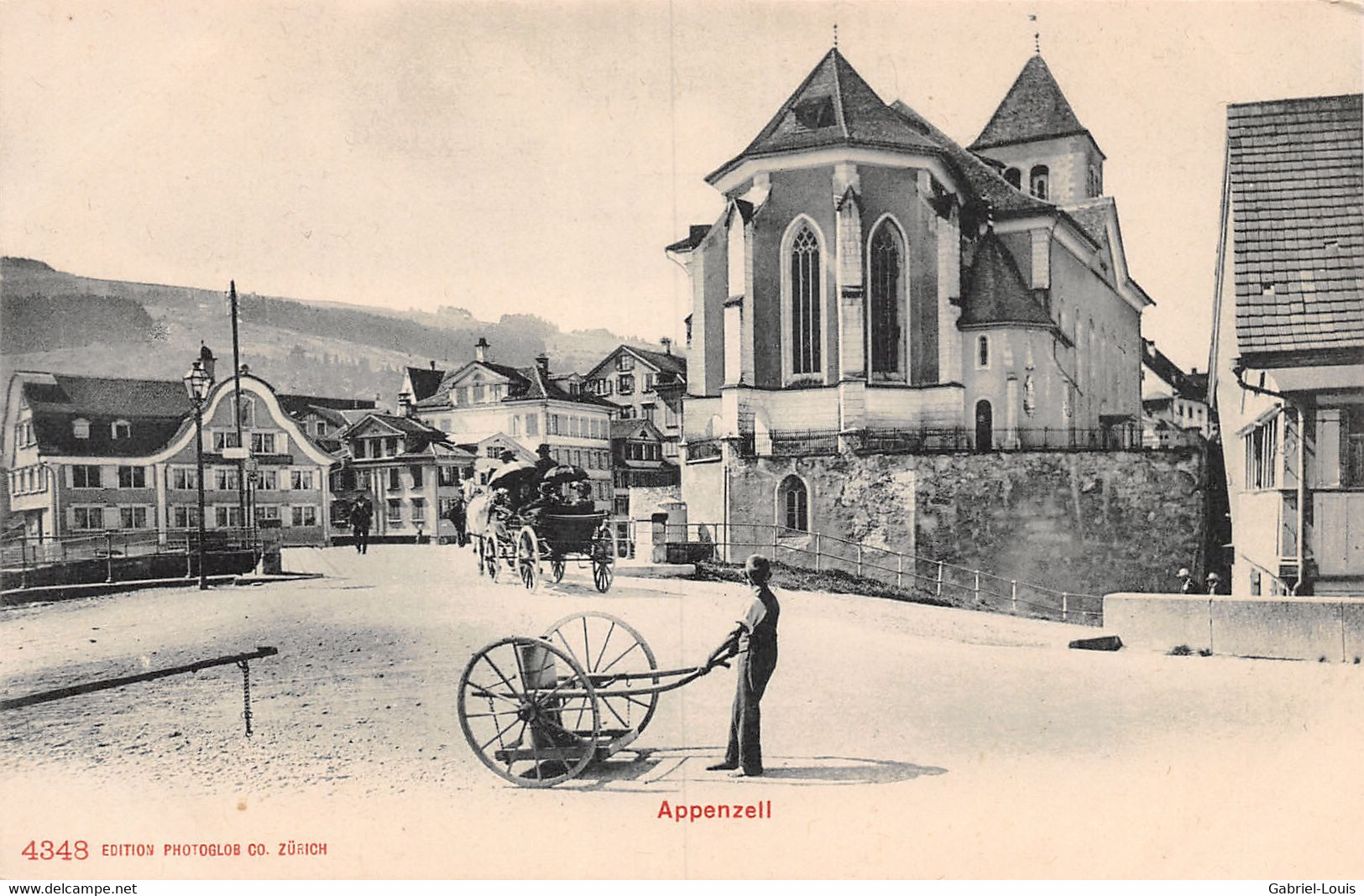 Appenzell - Sitterbrücke - Kirche - Animée -  Wagen - Appenzell