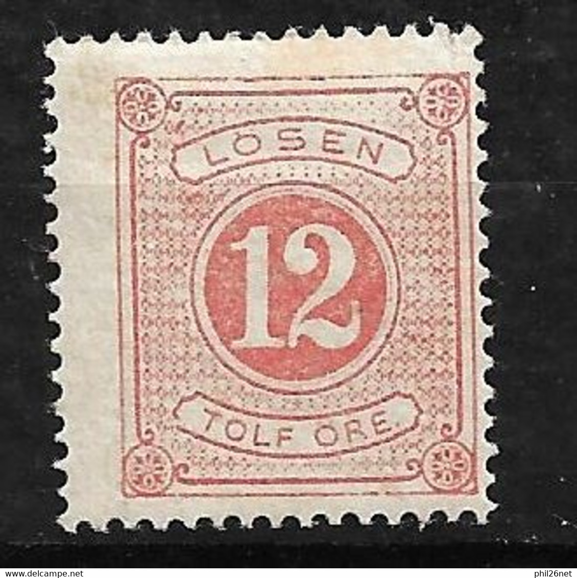 Suède  Taxe  N°  5B  Dentelé  14   Neuf  *   B/  TB   - Postage Due