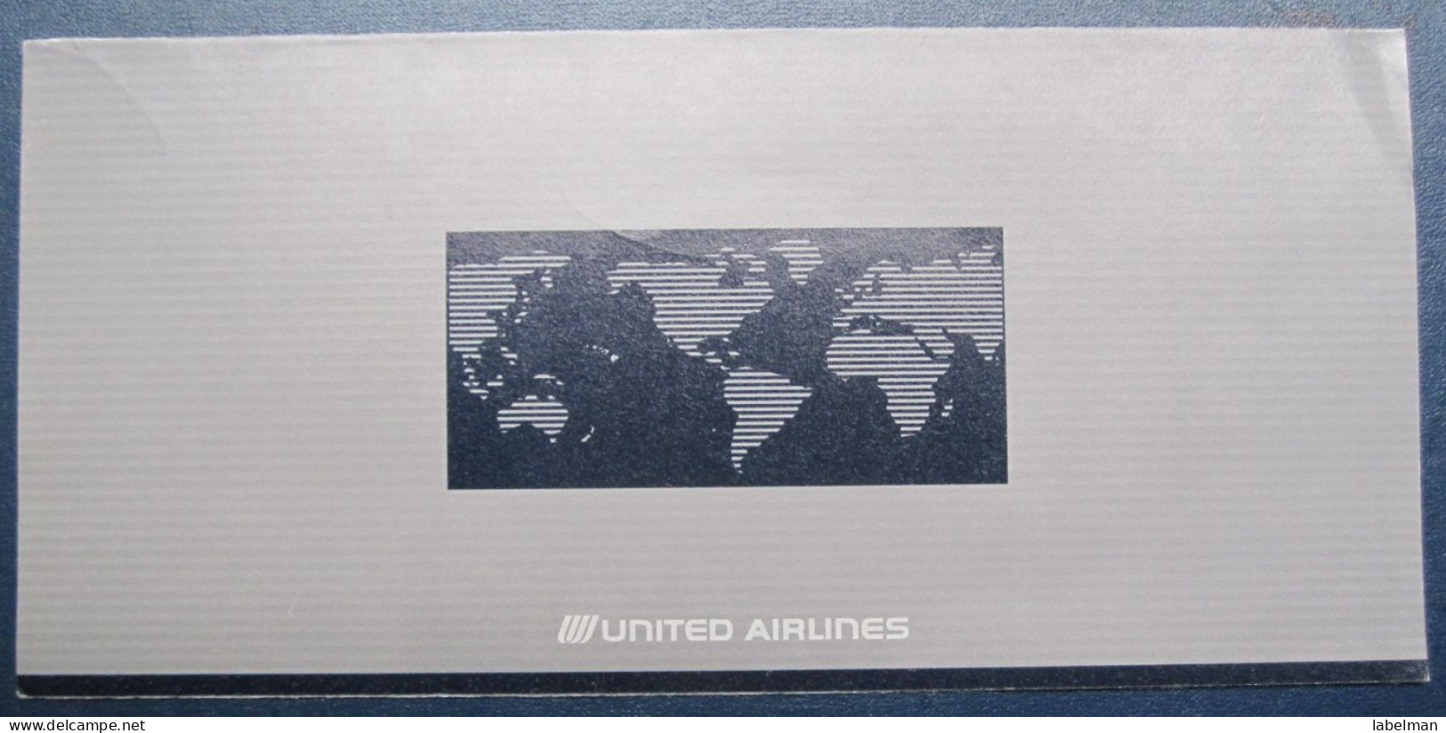 UNITED USA STATE AMERICA AIRWAYS AIRLINE TICKET HOLDER BOOKLET VIP TAG LUGGAGE BAGGAGE PLANE AIRCRAFT AIRPORT - World