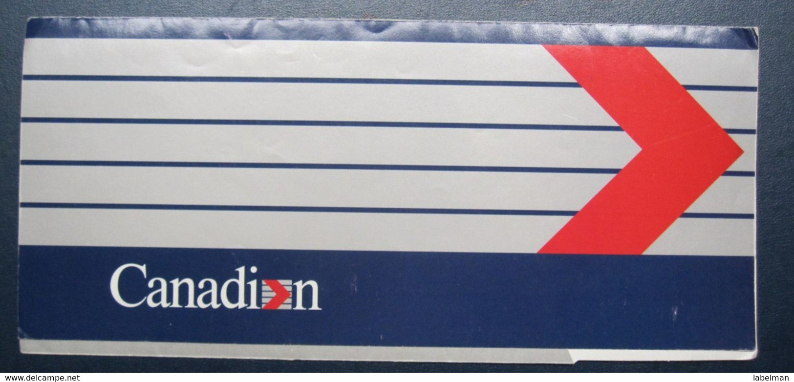 CANADA CANADIAN AIRWAYS AIRLINE TICKET HOLDER BOOKLET VIP TAG LUGGAGE BAGGAGE PLANE AIRCRAFT AIRPORT - Wereld