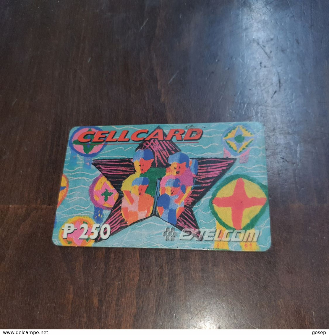 Phillipines-cellcard Exelcom Plastic Card-(p250)-(10.7.1999)-used Card +1card Prepiad Free - Filippine