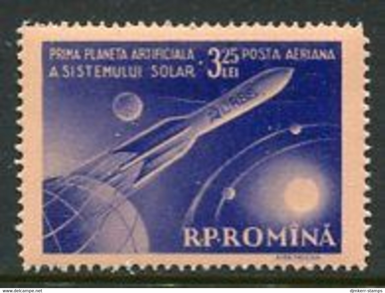 ROMANIA 1959 Satellite Launch MNH / **.  Michel 1764 - Unused Stamps