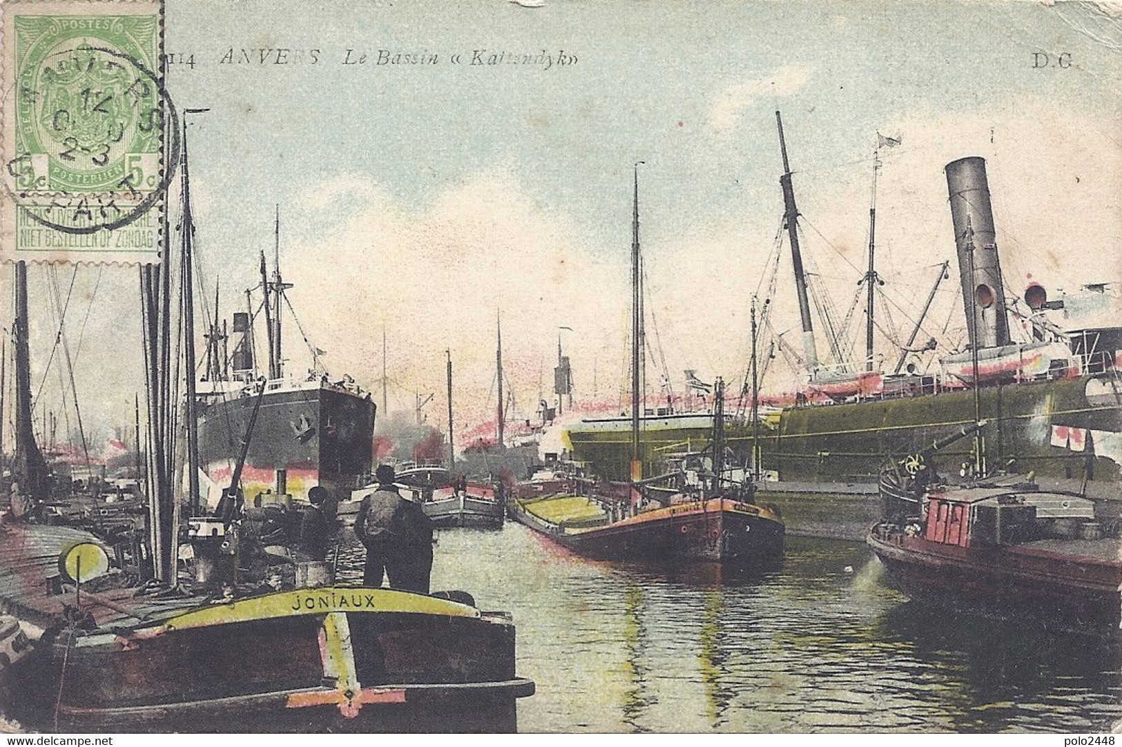 CPA - Anvers - Le Bassin " Kattendyk " - Avelgem