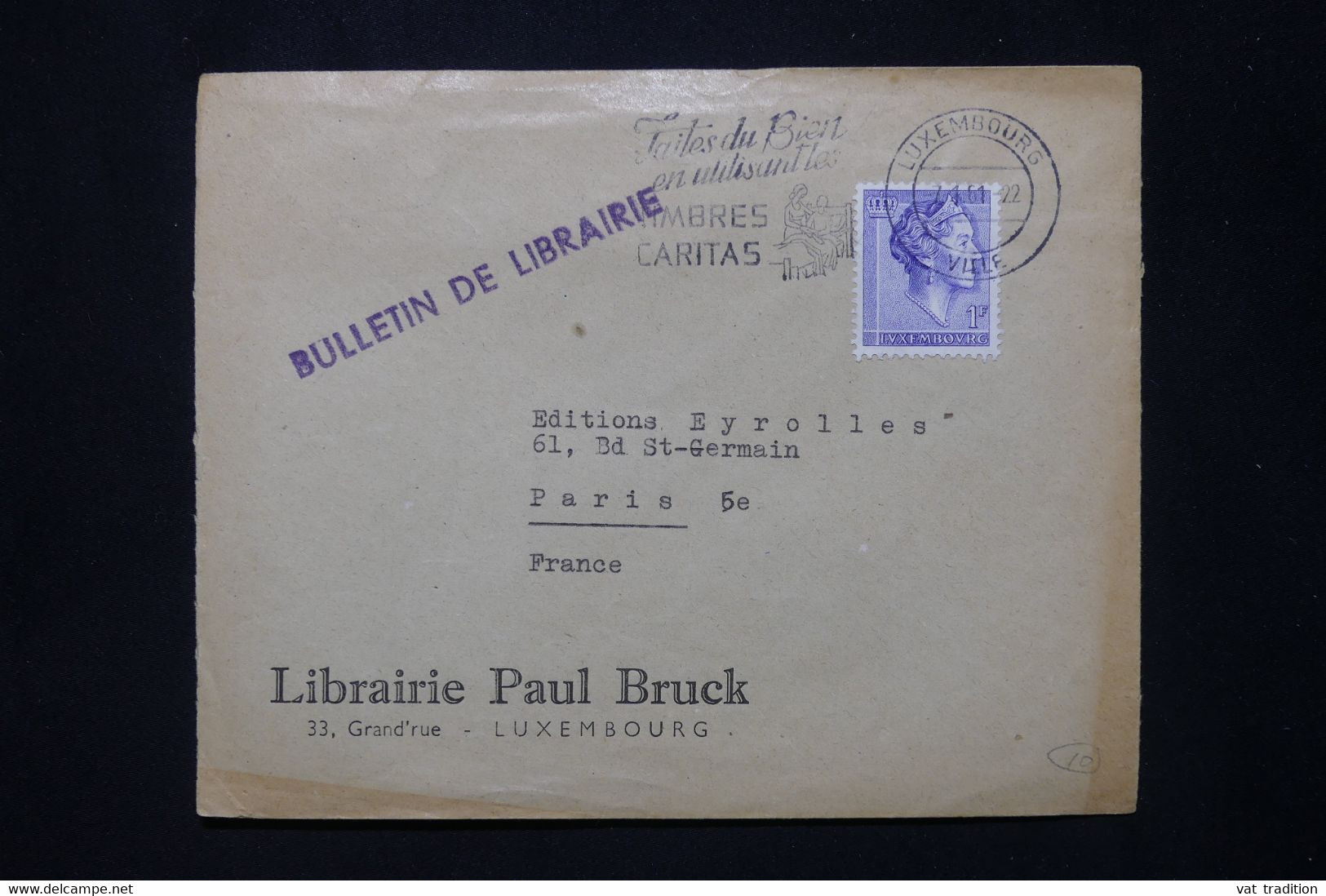 LUXEMBOURG - Enveloppe Commerciale De Luxembourg Pour La France En 1961 - L 79882 - Cartas & Documentos