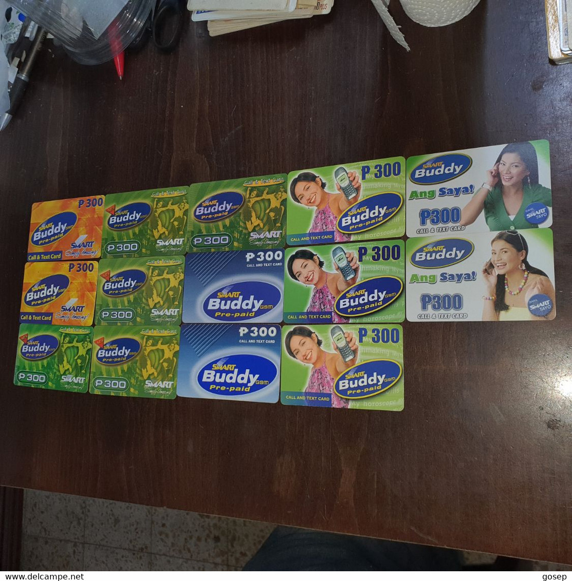 Phillipines--(p300,)-(set D)-(14cards)-(looking Out Side Date)-used Card +3card Prepiad Free - Philippines