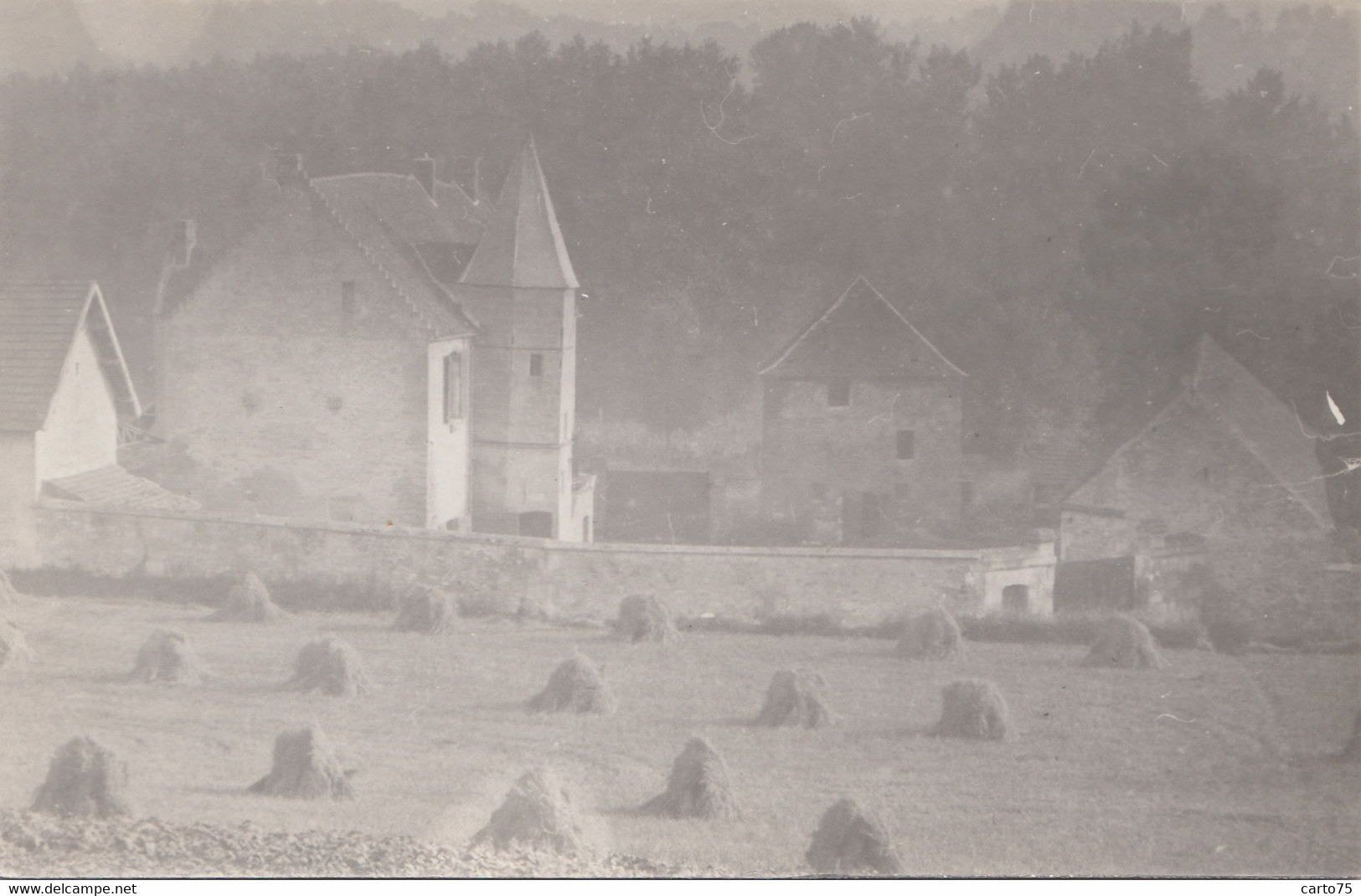 Photographie - Carte-photo - Propriété Ferme - Agriculture Moissons Blé - Lieu à Situer - Fotografie