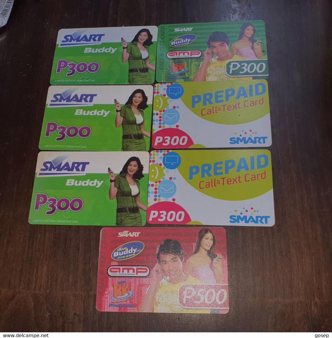 Phillipines-smart Buddy Prepiad-(p300,500)-(set F)-(7cards)-(looking Out Side Date)-used Card +3card Prepiad Free - Philippinen