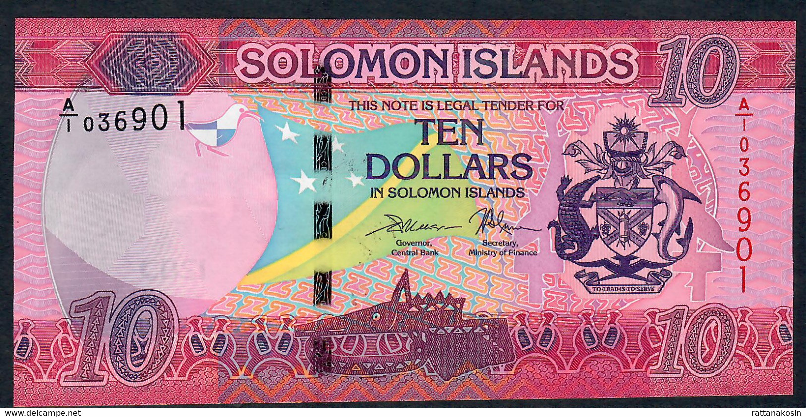 SOLOMONS ISLANDS P33 10 DOLLARS 2017 #A/1  Signature 8 UNC. - Solomon Islands