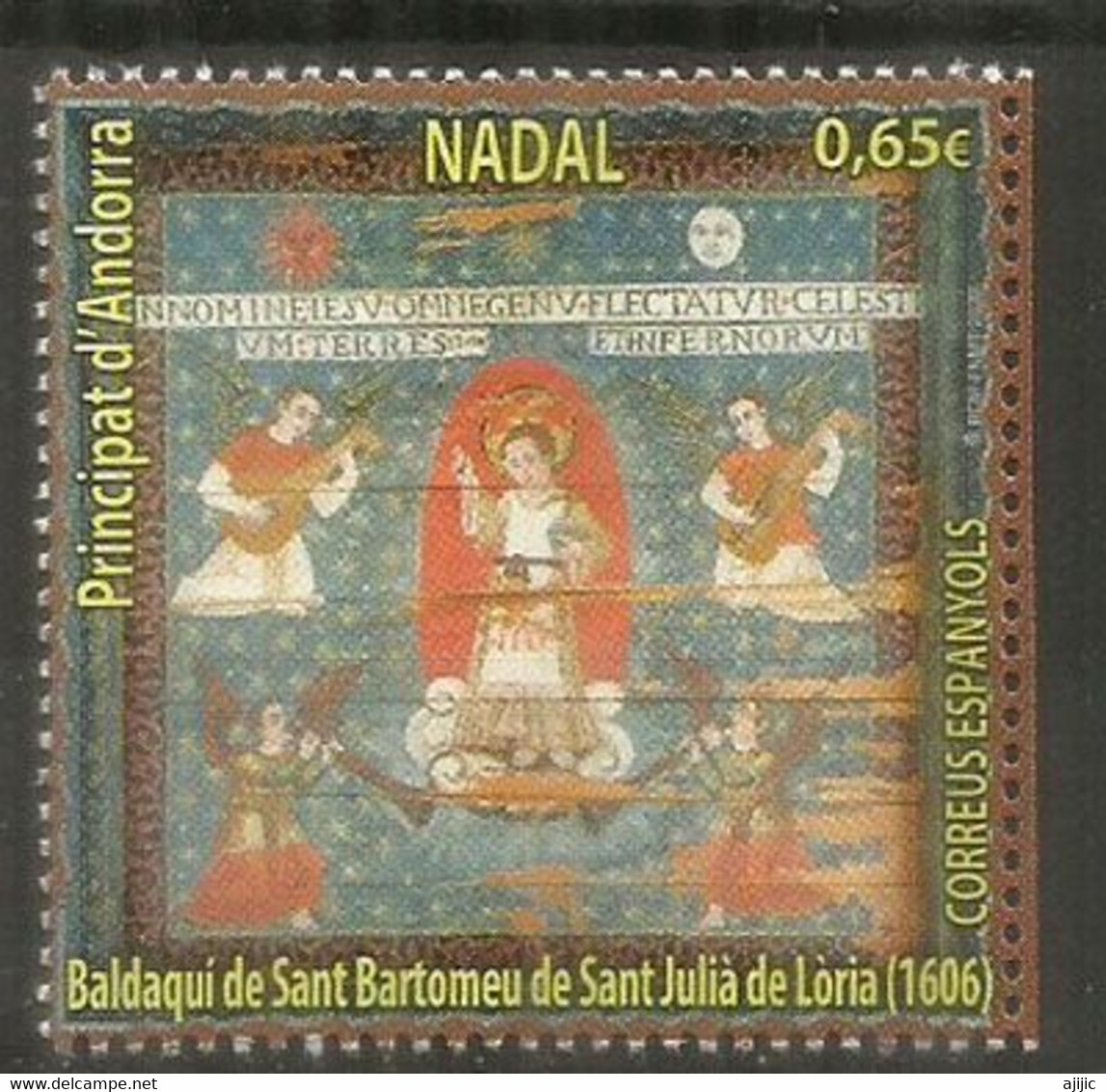 Auvent De Saint-Barthélemy De Sant Julia De Loria (1606). Noël 2020. Timbre Neuf **  And/Esp. - Ungebraucht