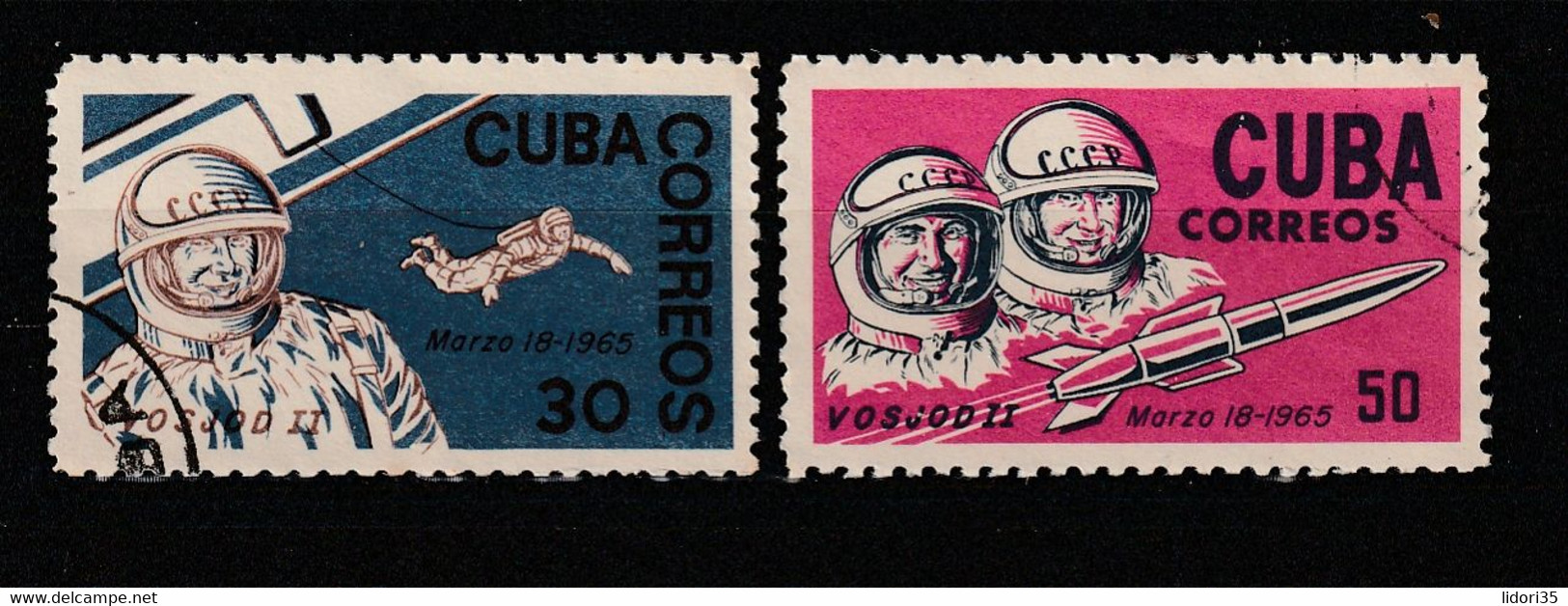 Kuba / 1965 / Mi. 1008/1009 "Raumfahrt" Gestempelt (D070) - Used Stamps