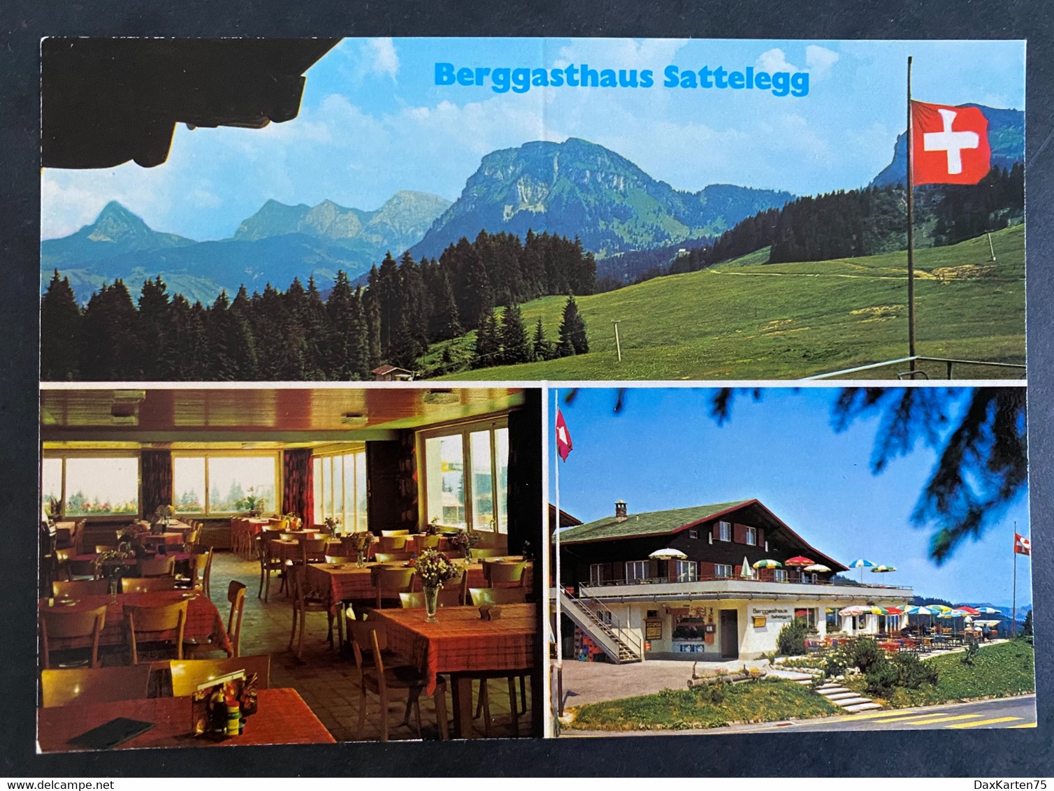 Sattelegg Berggasthaus/ Faltkarte - Sattel