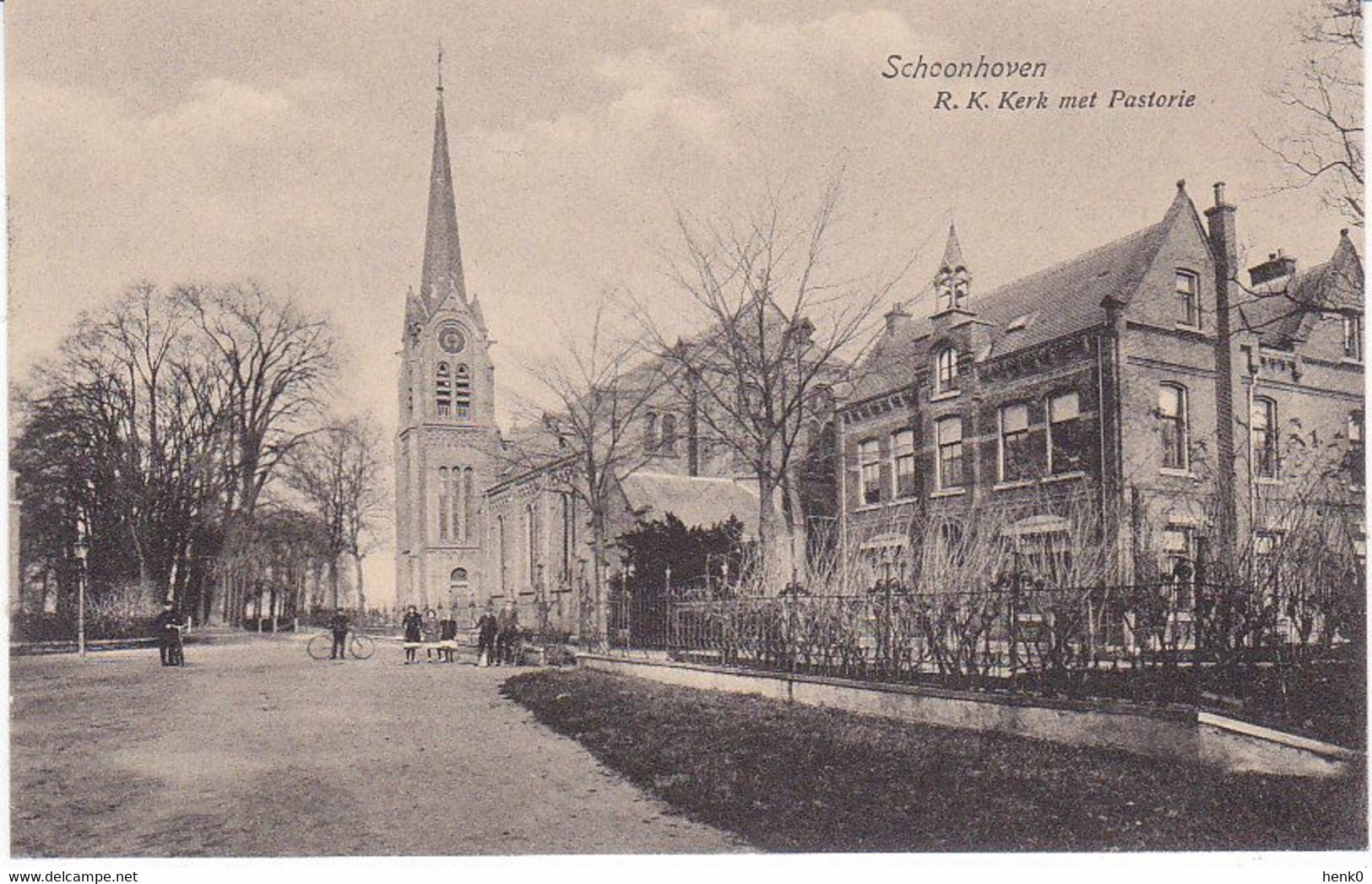 Schoonhoven R.-K. Kerk En Pastorie K877 - Schoonhoven