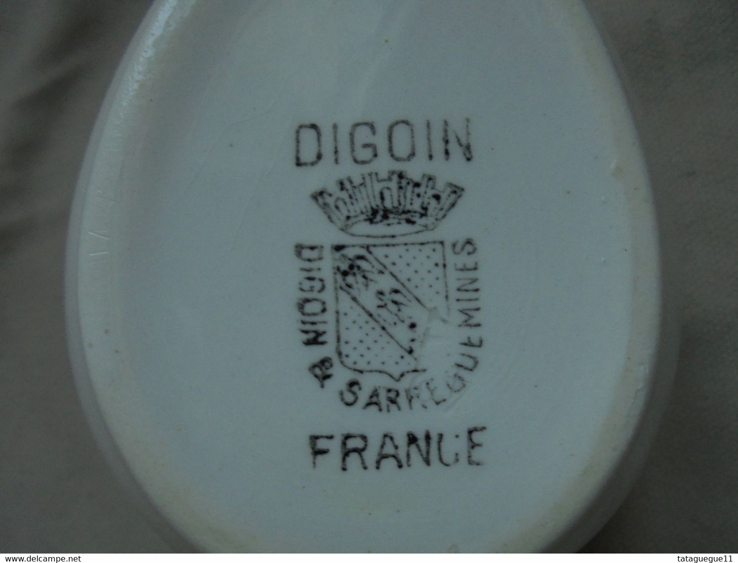 Ancien - Saucier blanc Digoin & Sarreguemines France