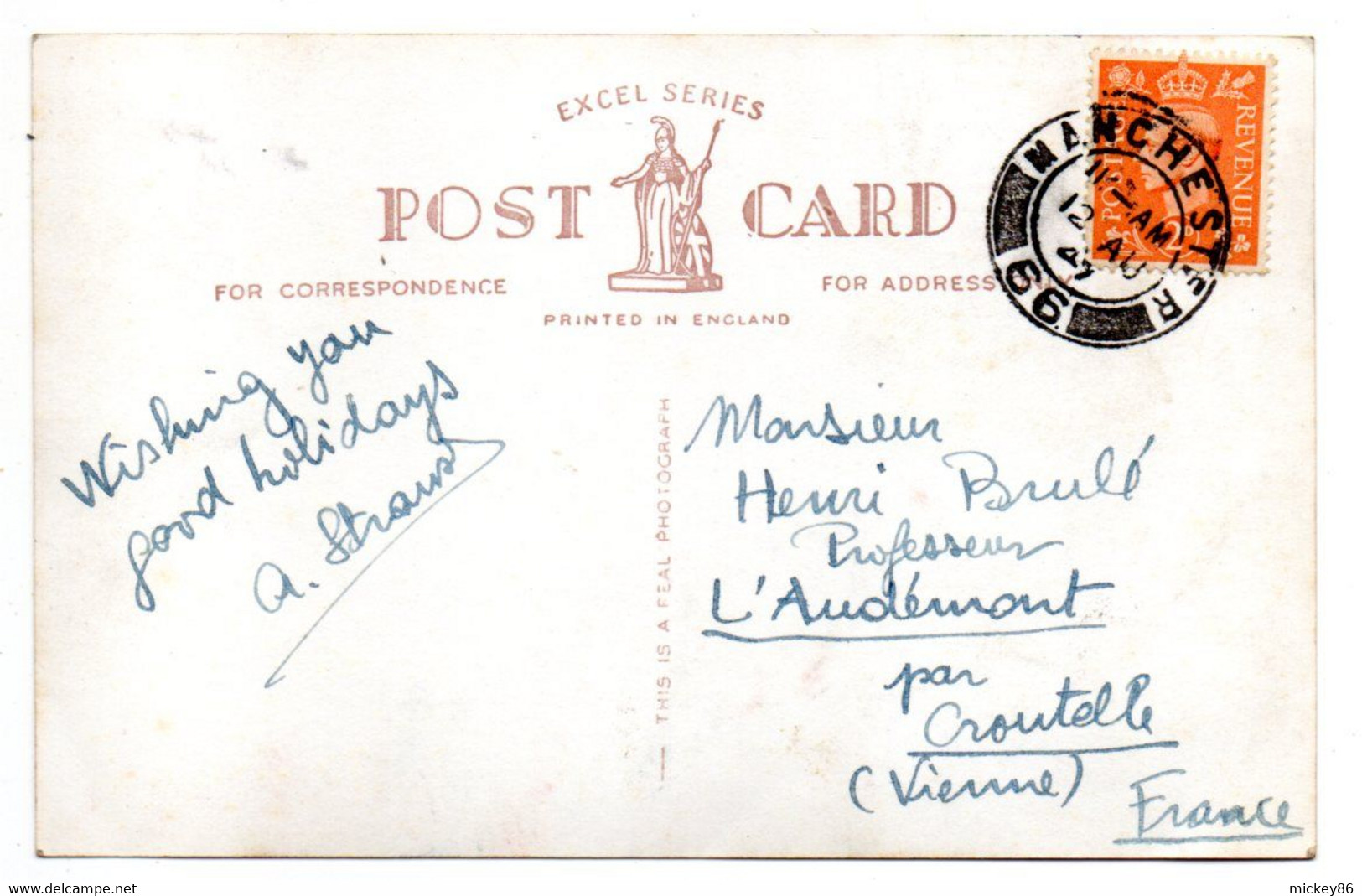 U-K--MANCHESTER -- 1947 -- Multivues ............timbre....cachet          ....à Saisir - Manchester