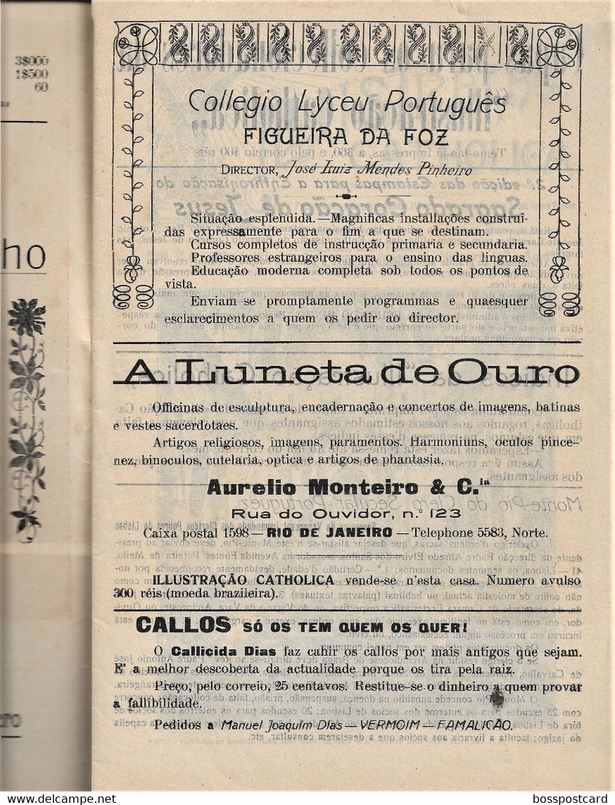 Braga Figueira Da Foz Porto Castro Laboreiro Caminha Guarda Espinho Guimarães Vizela Ermesinde Ilustração Católica 1915 - Magazines