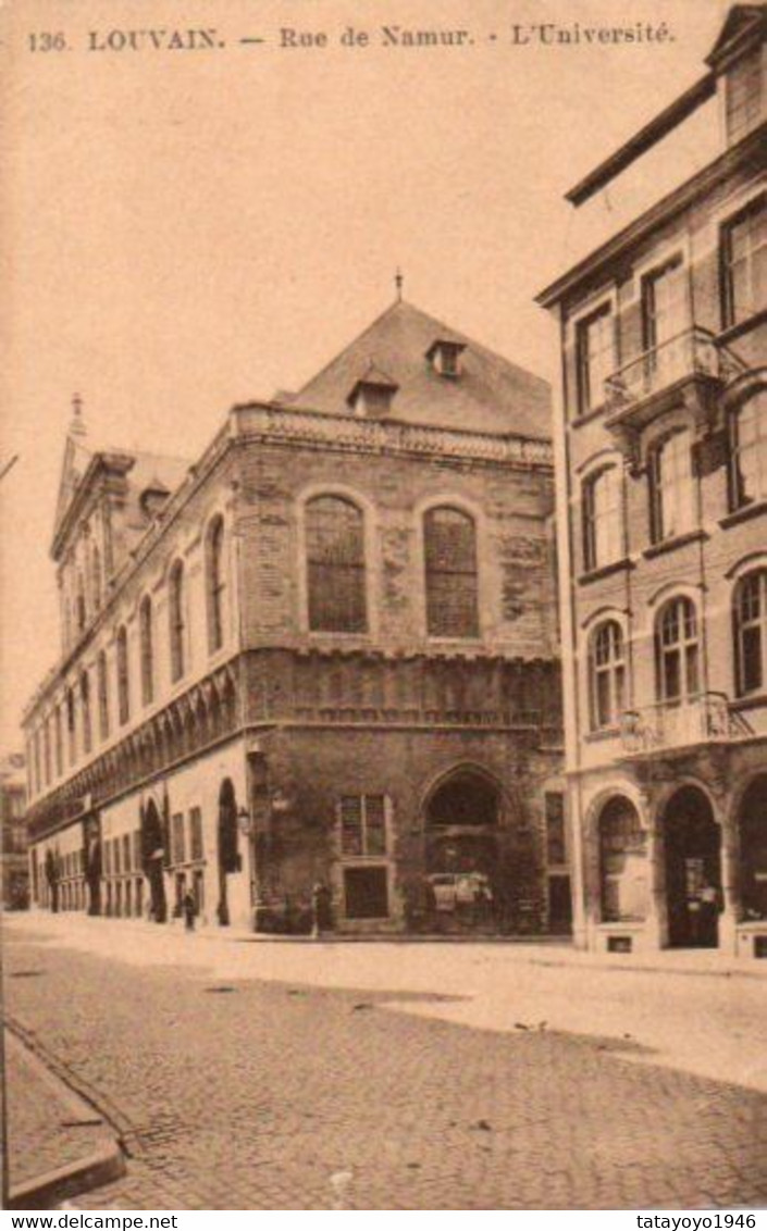 Louvain  Rue De Namur L'université Circulé En 1928 - Leuven