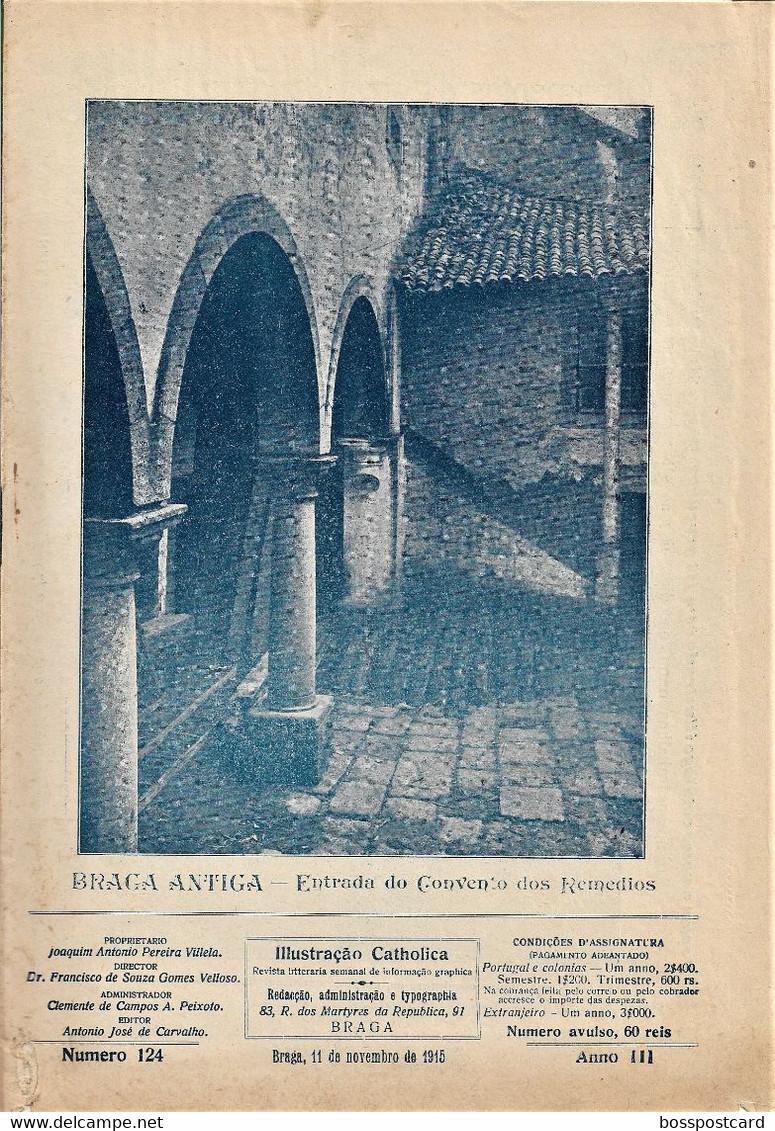 Braga - Guimarães - Joane - Revista Ilustração Católica, Nº 124, 1915 - Zeitungen & Zeitschriften