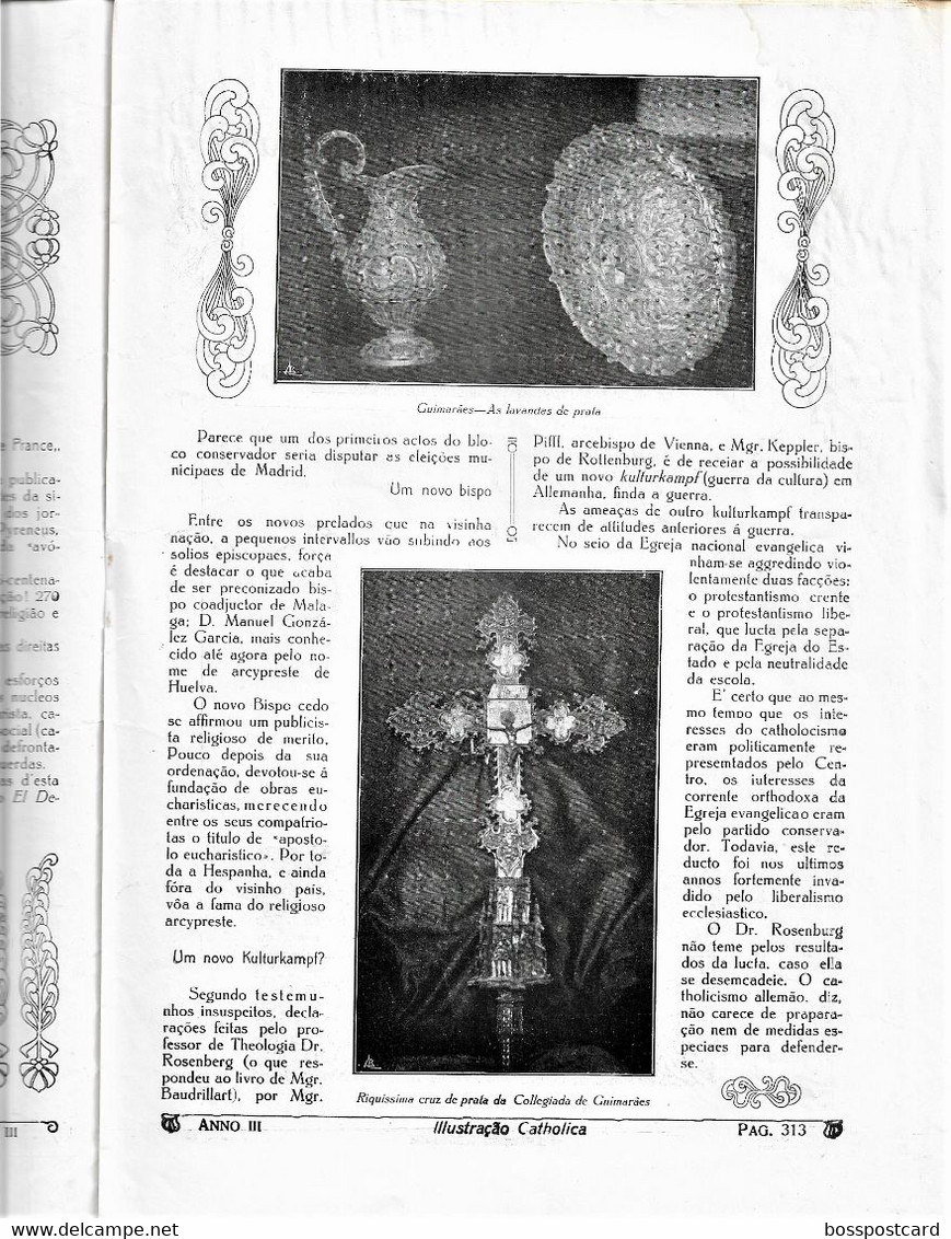 Braga - Guimarães - Joane - Revista Ilustração Católica, Nº 124, 1915 - Revues & Journaux