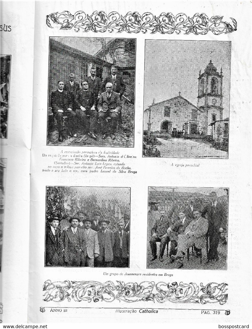 Braga - Guimarães - Joane - Revista Ilustração Católica, Nº 124, 1915 - Zeitungen & Zeitschriften