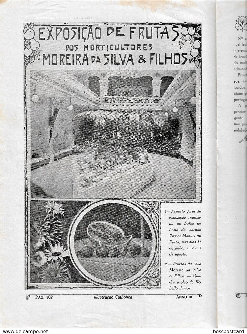 Braga Guimarães Famalicão Monção Porto Carvalhos Gaia Golegã - Revista Ilustração Católica Nº 111, 1915