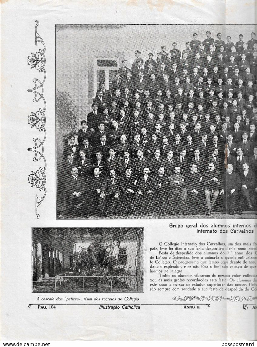 Braga Guimarães Famalicão Monção Porto Carvalhos Gaia Golegã - Revista Ilustração Católica Nº 111, 1915