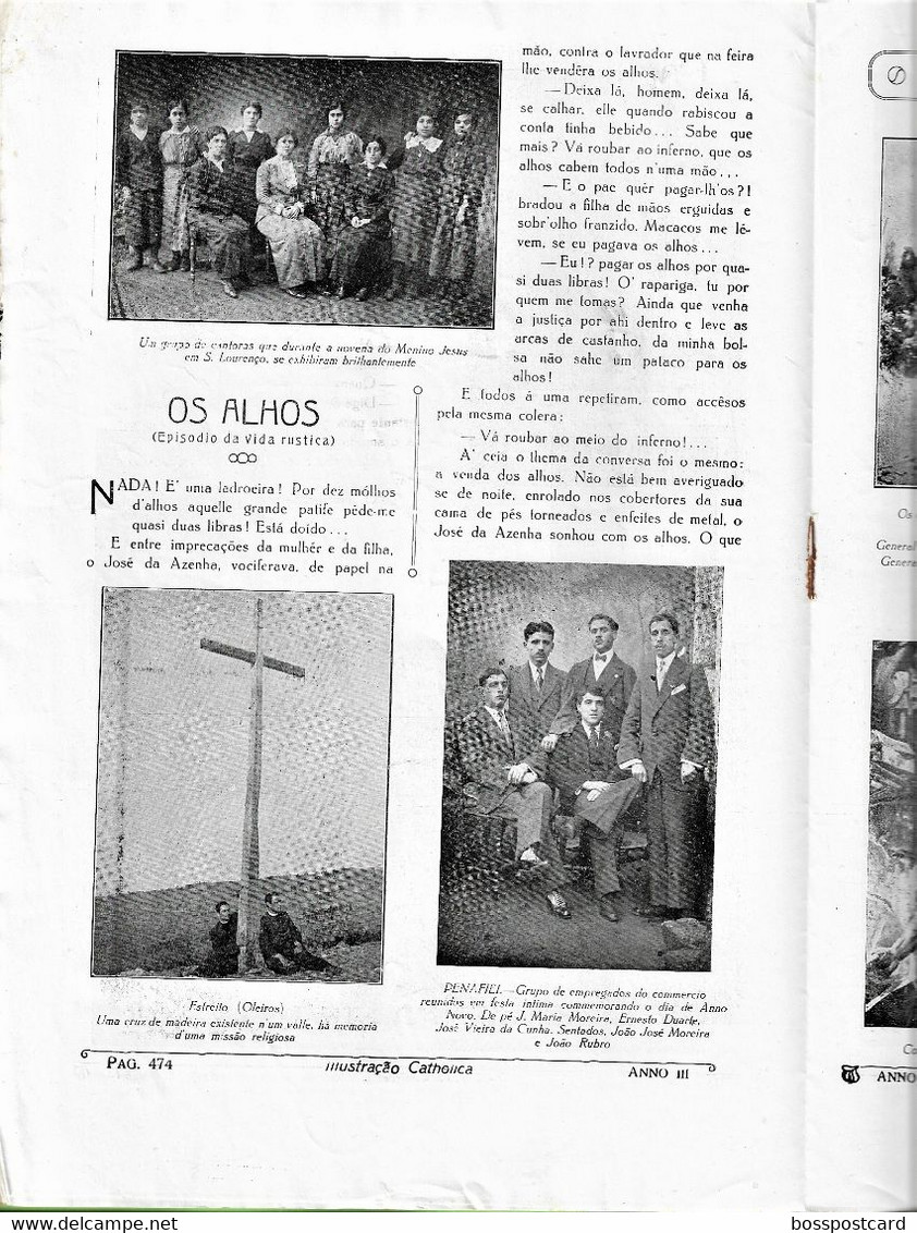 Braga - Barcelos - Portalegre - Penafiel - Revista Ilustração Católica Nº 134, 1916 - Magazines