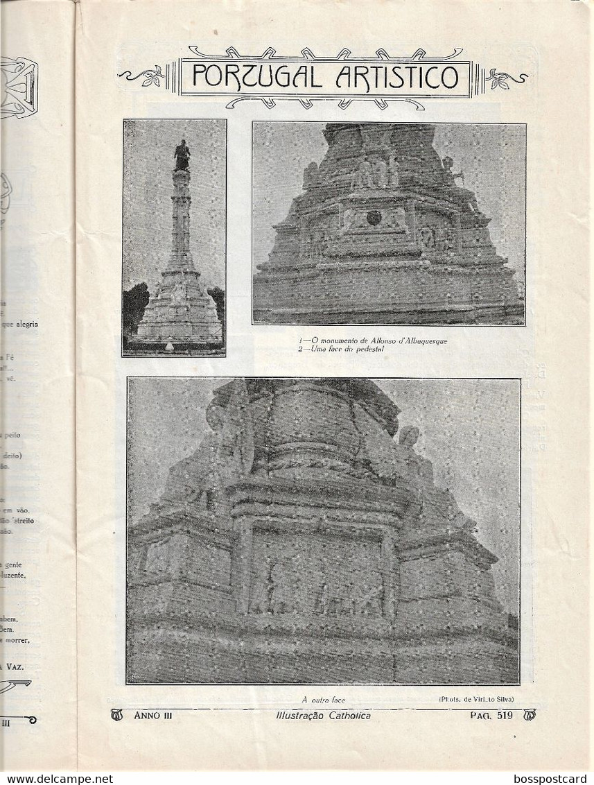 Braga - Santa Maria - Açores - Bragança - Lisboa - Mafra - Revista Ilustração Católica Nº 137, 1916 - Zeitungen & Zeitschriften