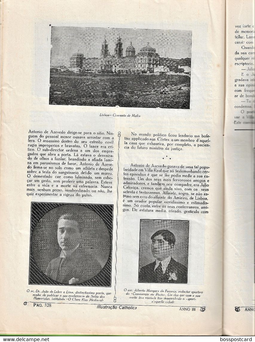 Braga - Santa Maria - Açores - Bragança - Lisboa - Mafra - Revista Ilustração Católica Nº 137, 1916 - Revues & Journaux