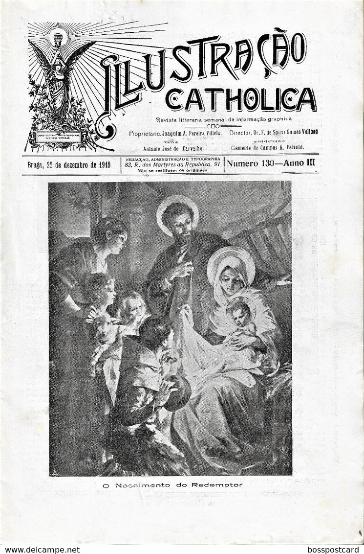 Braga - Guimarães - Revista Ilustração Católica Nº 130, 1915 - Revues & Journaux