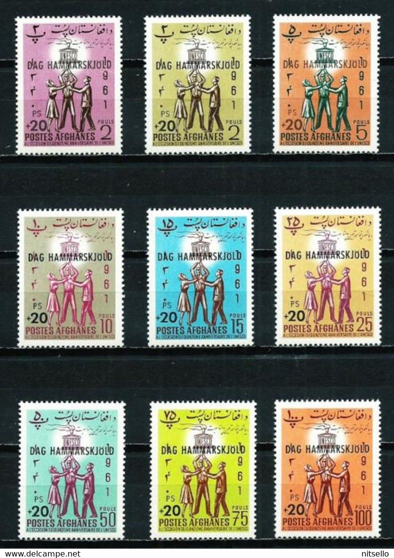 LOTE 1690 // (C120) AFGANISTAN 1962  YVERT Nº: 627/35 (sobrecarga)**MNH    ¡¡¡LIQUIDATION - JE LIQUIDE!!!! - Afghanistan