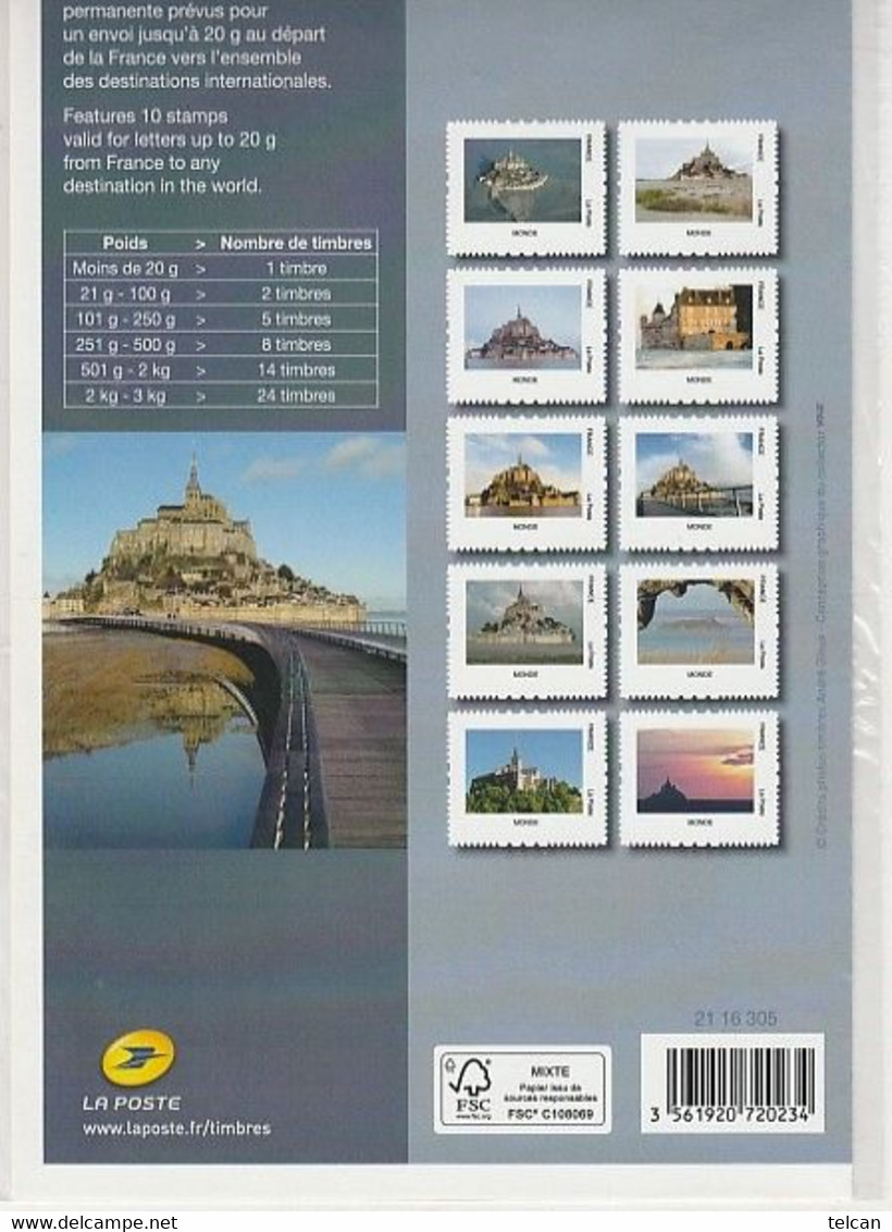 MONT ST MICHEL  MINT 10 TIMBRES INTERNATIONAUX - Collectors