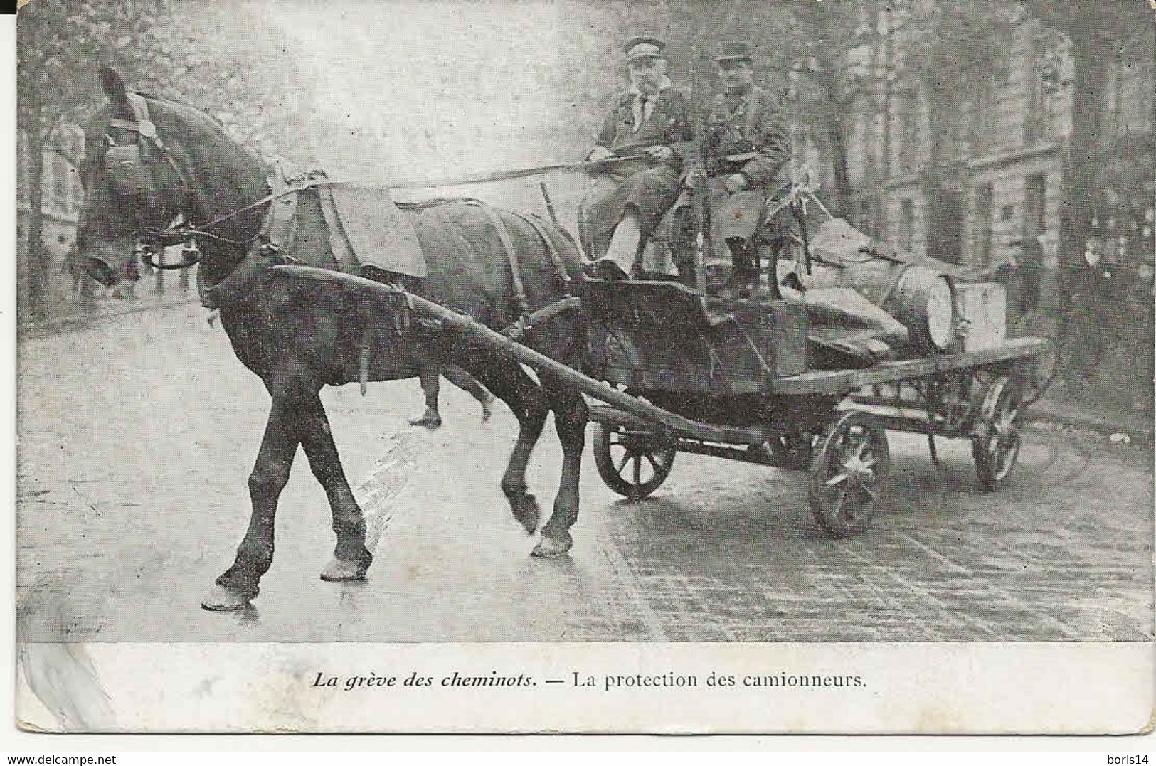 75- 50502 -  PARIS   -   Greve Des Cheminots  , Les Camionneurs - Public Transport (surface)