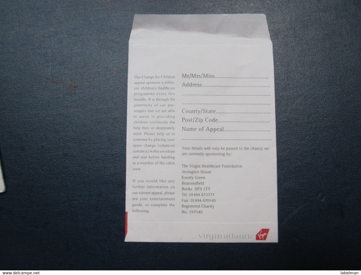 VIRGIN ATLANTIC BRITAIN ENGLAND UK AIRWAYS AIRLINE TICKET HOLDER BOOKLET TAG LUGGAGE BUGGAGE PLANE AIRCRAFT AIRPORT - Europa