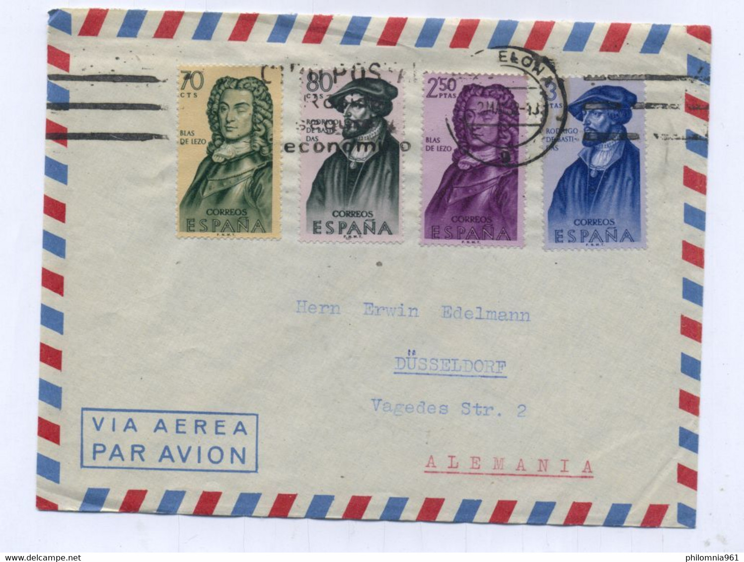 Spain AIRMAIL COVER TO Germany - Other & Unclassified