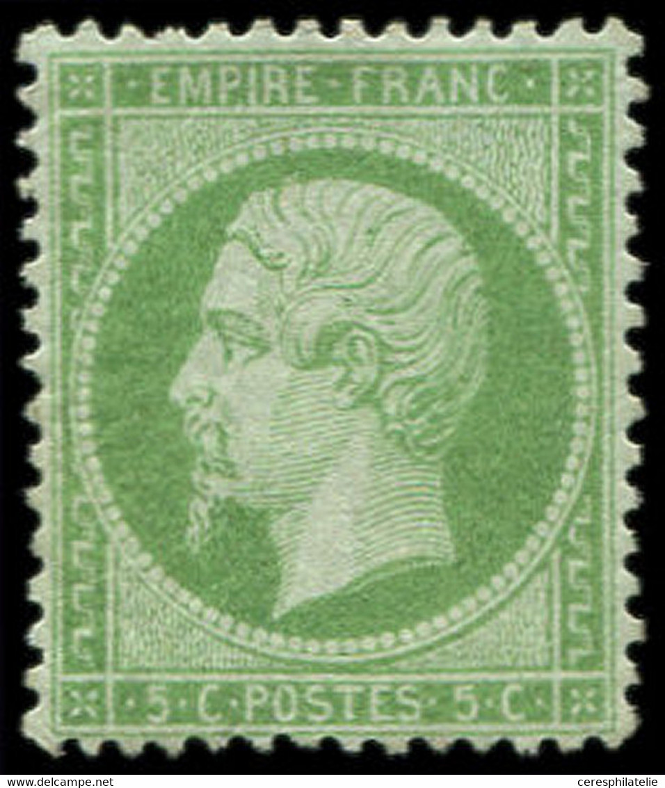 * EMPIRE DENTELE - 20    5c. Vert, TB - 1862 Napoleon III