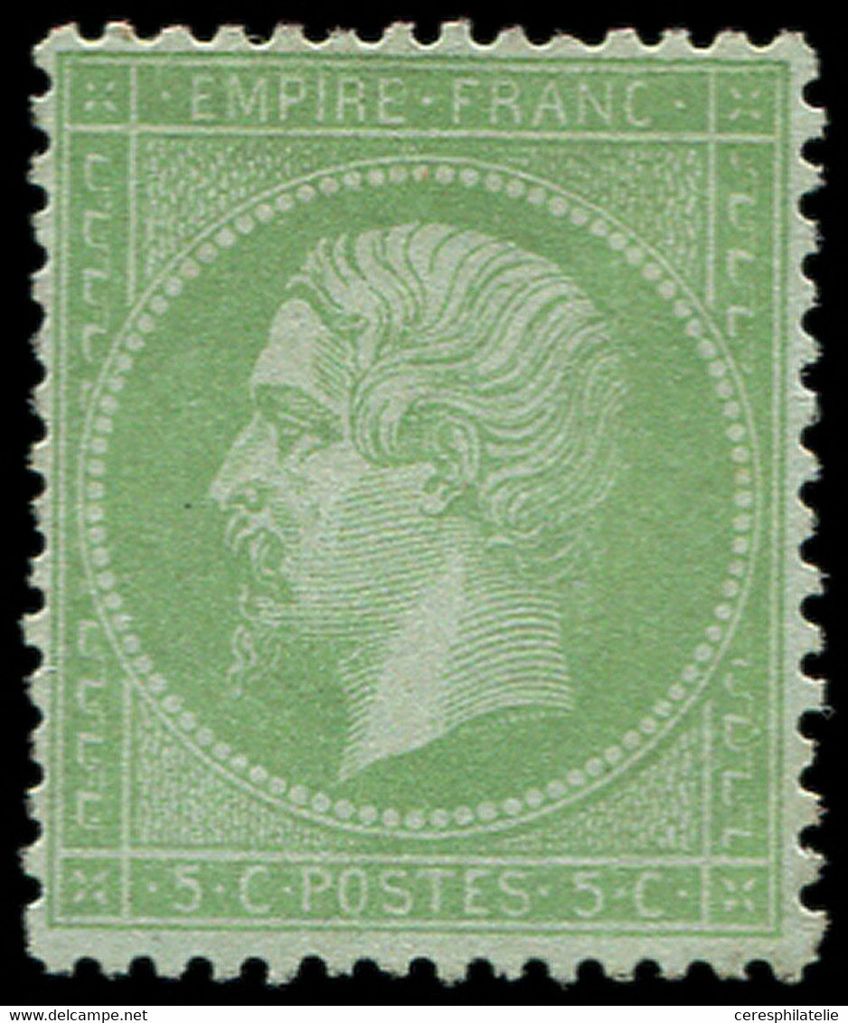 * EMPIRE LAURE - 35    5c. Vert Pâle Sur Bleu, Frais Et TB - 1862 Napoleon III