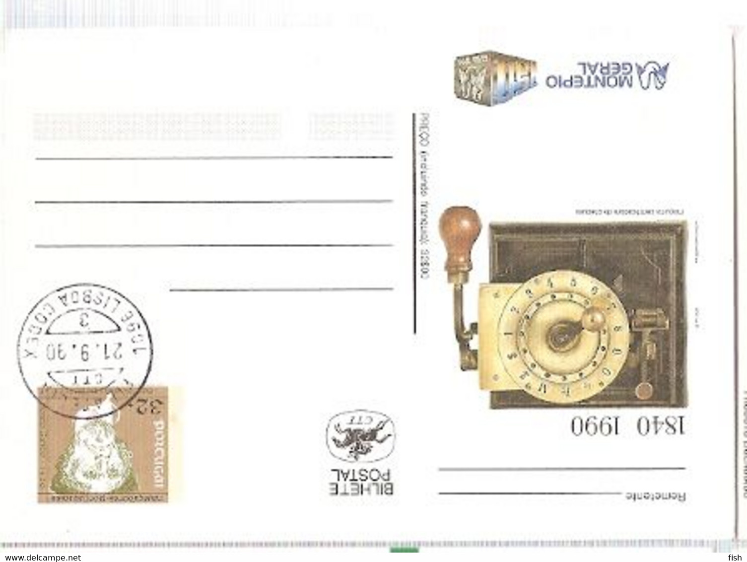 Portugal & Postal Stationary, Old Check Certificates Machine Bank, Montepio Bank 1840-1990, Lisbon 1990 (8834) - Banques