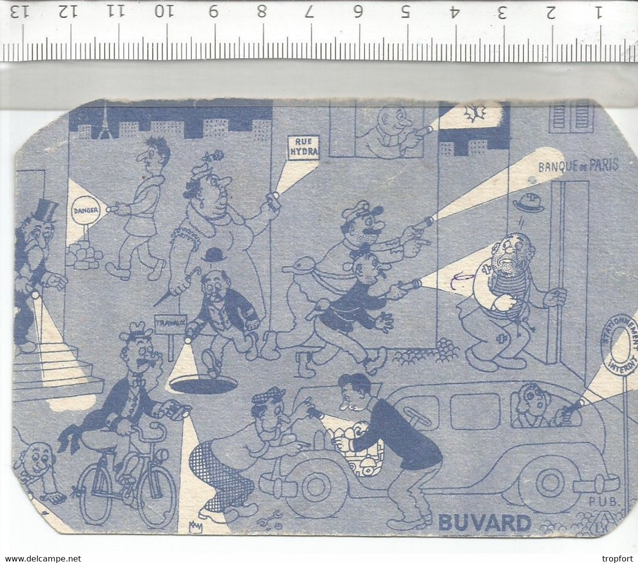 CE /  Vintage French Blotter / Buvard Ancien // RARE BUVARD PETIT FORMAT !! DESSIN ANIMEE PUB / Etat Voir Scan - Enfants