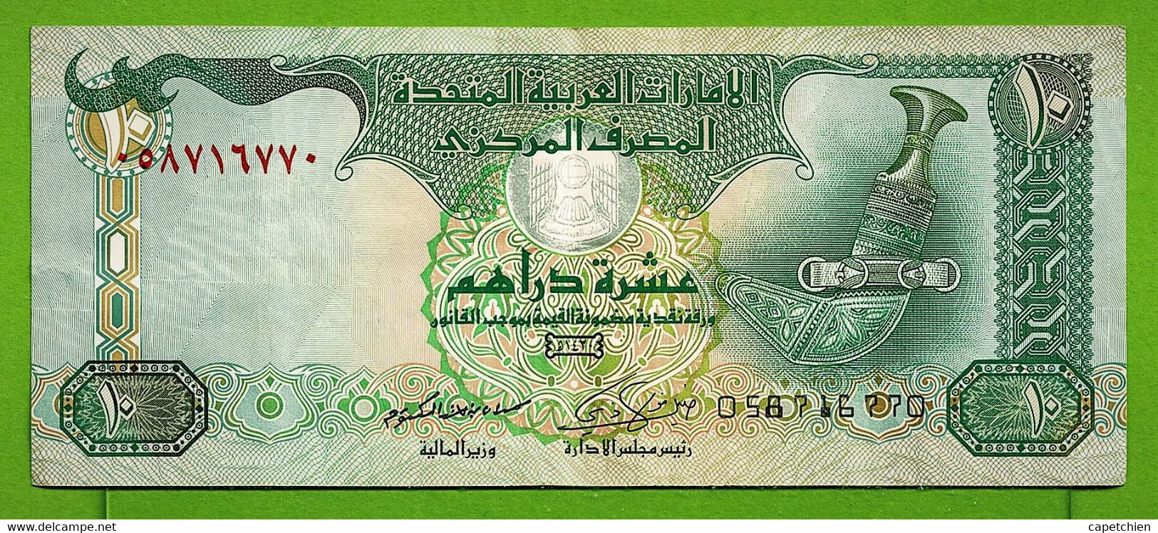 UNITED ARAB EMIRATES / TEN DIRHAMS / 1420 AH - Emirats Arabes Unis