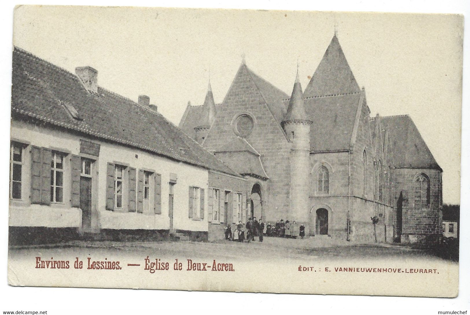 Belgique - DEUX-ACREN - 1 CP - L'église - Lessines