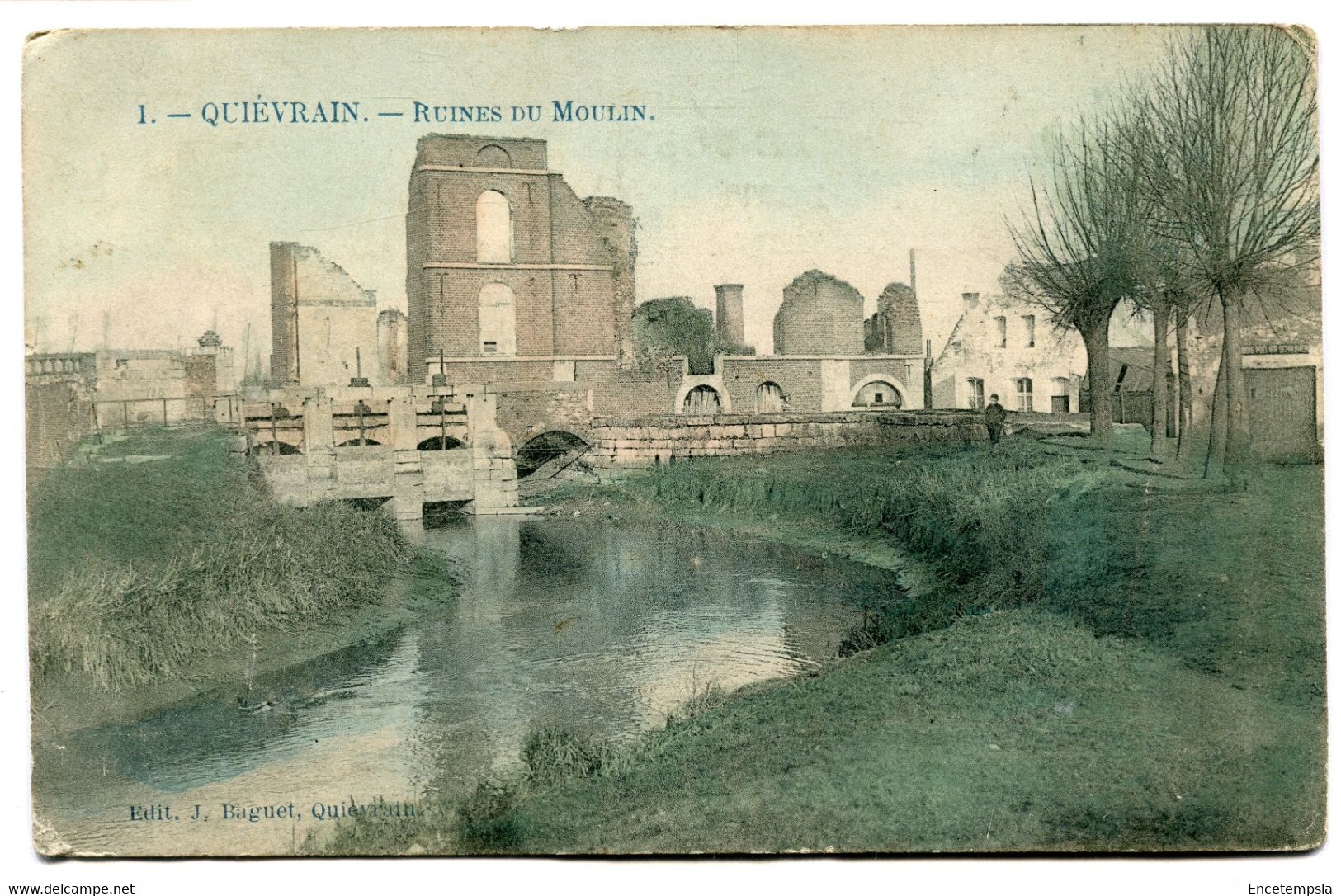CPA - Carte Postale - Belgique - Quiévrain - Ruines Du Moulin (DG15045) - Quiévrain