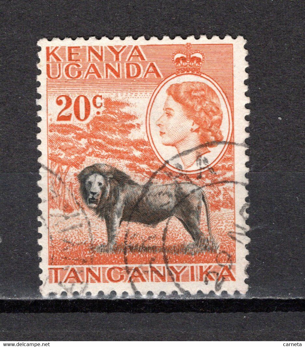 KENYA OUGANDA  N° 92  OBLITERE COTE 0.20€   ELIZABETH II  REINE   ANIMAUX - Kenya & Oeganda