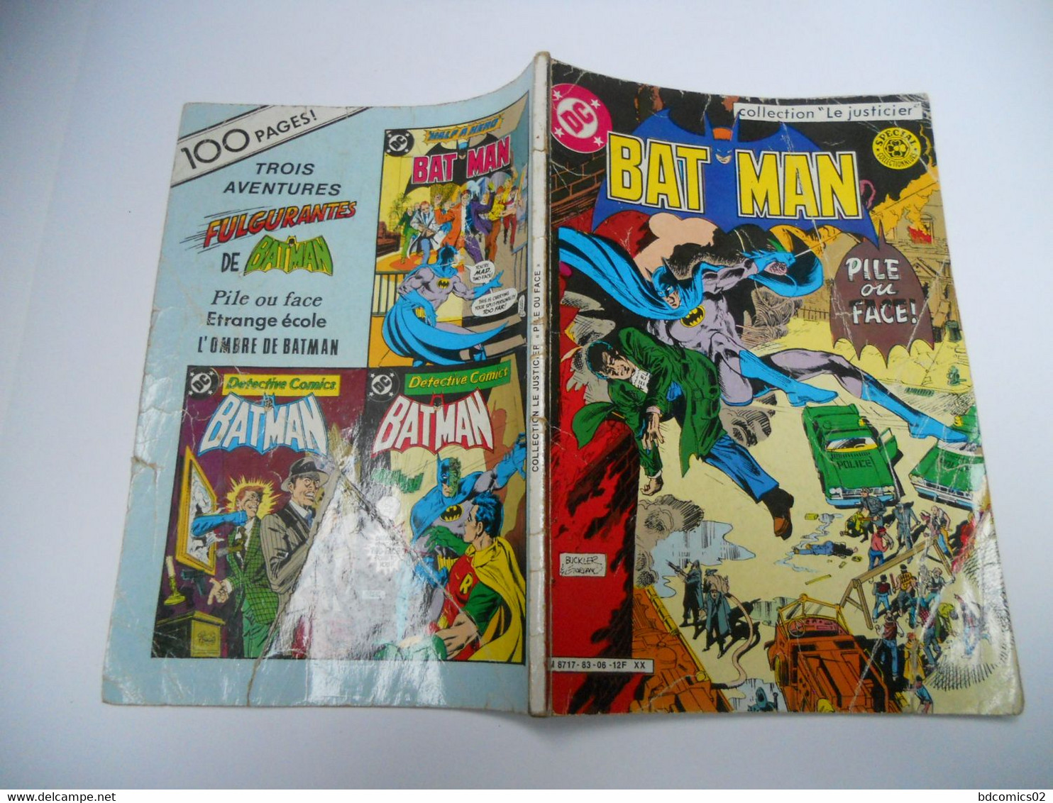 BATMAN COLLECTION LE JUSTICIER PILE OU FACE SAGEDITION 1983 - Batman