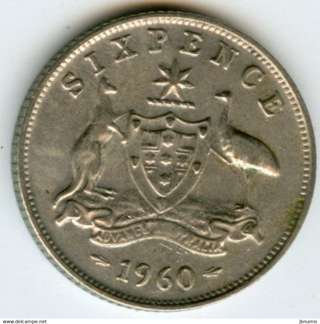Australie Australia 6 Pence 1960 Argent KM 58 - Sixpence