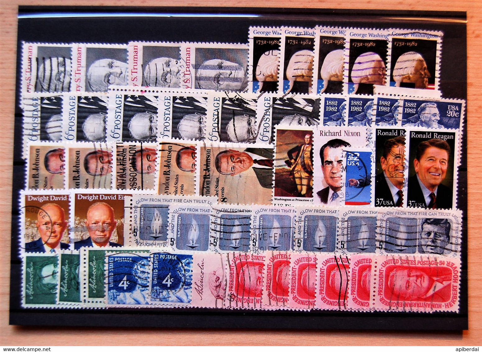 USA US - Small Batch Of 50 Previous US Presidents Subjects Stamps Used - Collezioni & Lotti