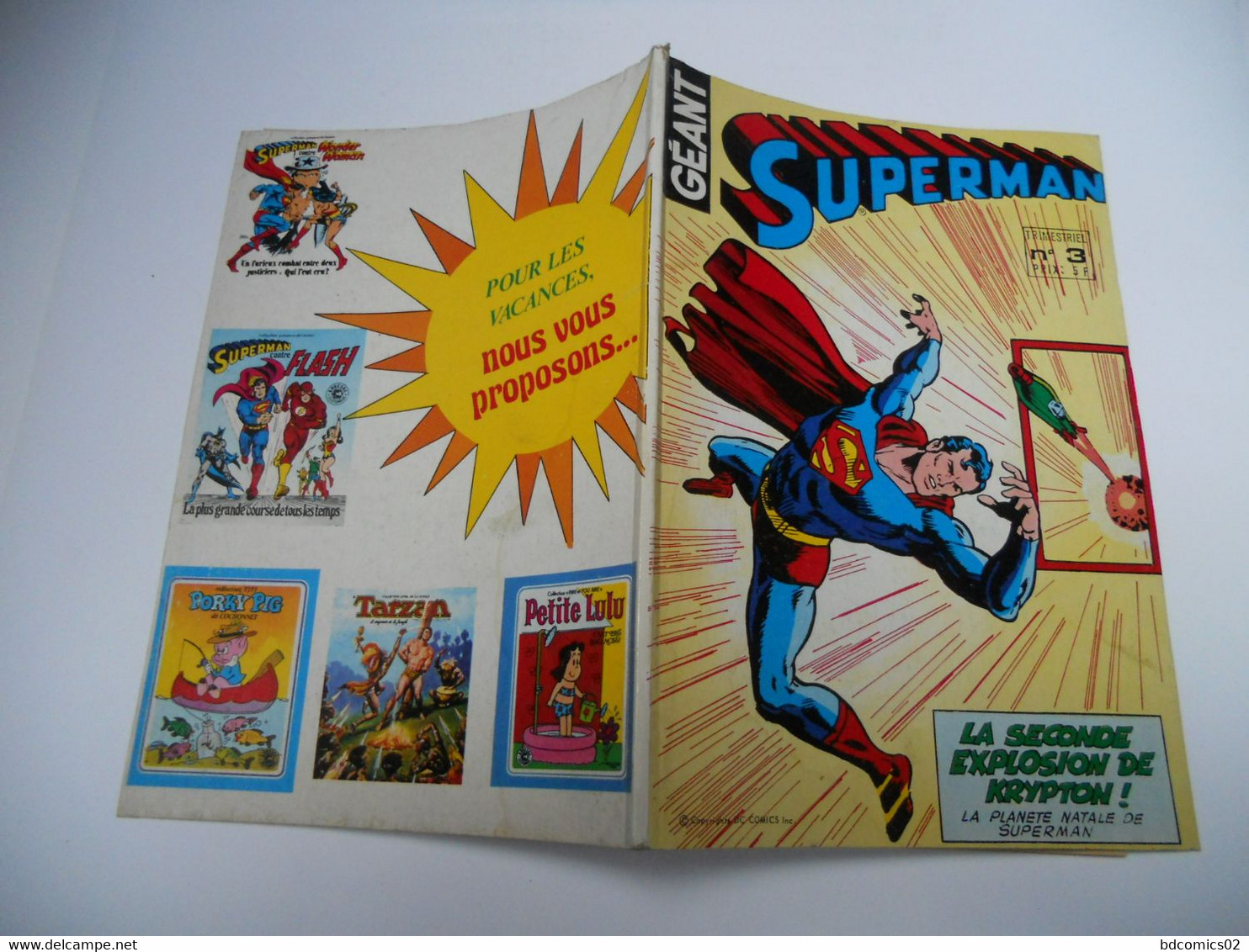 Superman Geant N° 3 ( Trimestriel - 07/1979 ) : " Superman : Microwave Revient " + Air Wave - Superman