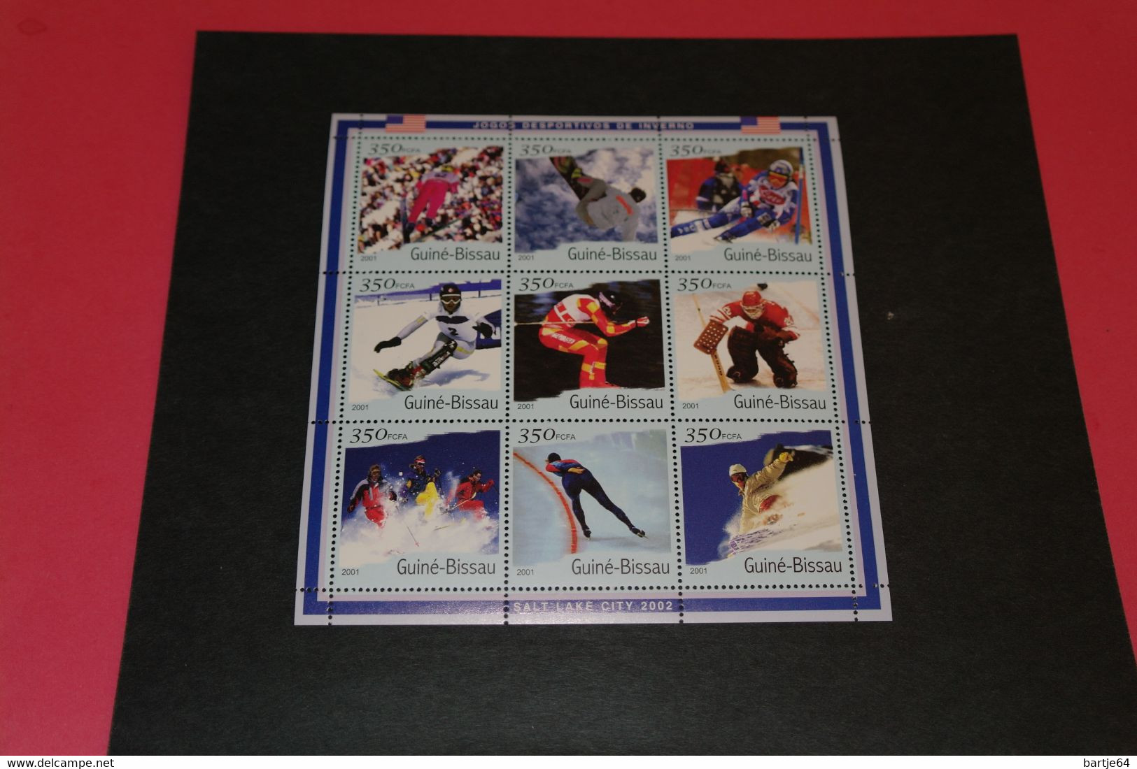 2002 Guinea-Bissau - Miniatuur Sheet Postfris - Hiver 2002: Salt Lake City