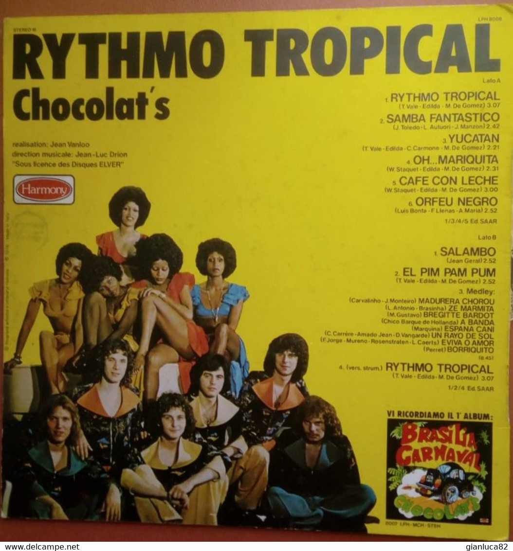 LP 33 Chocolat's ‎Lp Vinile Rythmo Tropical  Harmony 1976 (46) - Dance, Techno En House