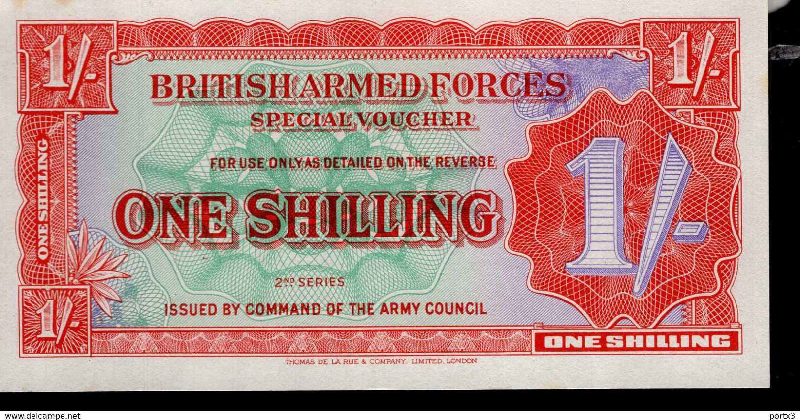 British Banknoten 5 Verschiedene Per 10 Stück Each 10 Items Ten Shilling BB 6 - British Armed Forces & Special Vouchers